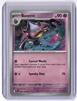 Banette 060/159 Uncommon Normal NM Pokemon SV09: Journey Together - Image 1