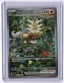 Gouging Fire ex - 204/162 Special Illustration Rare Holo NM Pokemon SV05: Tempor - Image 1