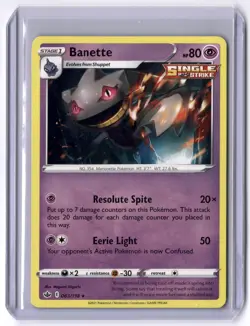 Banette 063/198 Rare Normal NM Pokemon SWSH06: Chilling Reign - Image 1