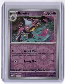 Banette 060/159 Uncommon Reverse Holo NM Pokemon SV09: Journey Together - Image 1