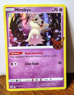 POKEMON MIMIKYU 081/189 HOLO RARE TRICK OR TRADE HALLOWEEN LP - Image 1