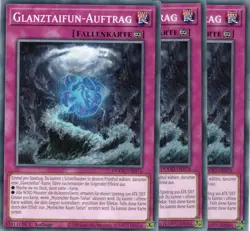 yugioh 3x Glanztaifun-Auftrag DOOD-DE076 COMMON DEUTSCH - Image 1