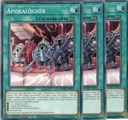 yugioh 3x Apokalocher DOOD-DE072 COMMON 1AUFLAGE DEUTSCH - Image 1