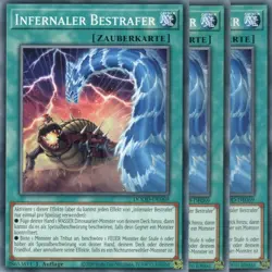 yugioh 3x Infernaler Bestrafer DOOD-DE069 COMMON 1AUFLAGE DEUTSCH - Image 1