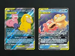Pokemon Card Lot - Slowpoke & Psyduck Tag Teams GX #218 - Near Mint Alt Art! - Image 1