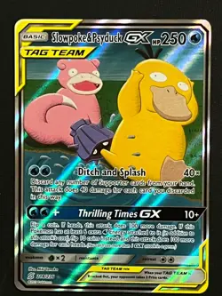 Pokemon Card Lot - Slowpoke & Psyduck Tag Teams GX #218 - Near Mint Alt Art! - Image 3