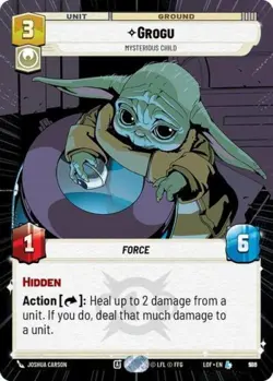 Grogu Mysterious Child (Hyperspace Foil) (Star Wars Unlimited) Foil - Image 1