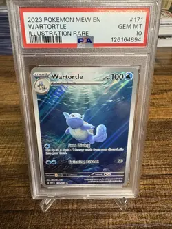 Pokemon Card 151 Sequential Squirtle Wartortle Blastoise PSA10&9 - Image 3