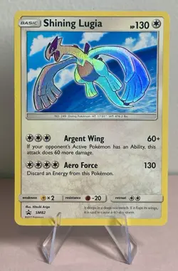 X2 Shining Lugia - SM82 - Pokemon Sun & Moon Promo Ultra Rare Card NM - Image 1