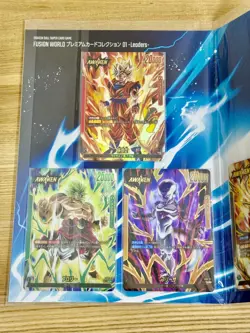 Dragon Ball Fusion World Premium Card Collection 01 Leader 6 Card Set Japan New - Image 2
