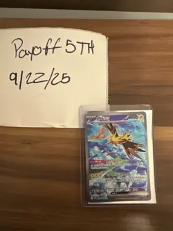 Zapdos EX 204/165 Pokemon Card TCG SAR Full Alt Art Korean 151 - Image 1