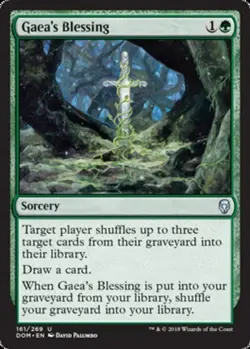 Gaea's Blessing x1 NM Magic the Gathering 1x Dominaria mtg card - Image 1