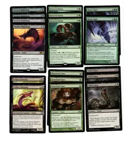 SNAKE BITE-60 card deck-MTG-Magic the Gathering-RTP-FUN-Rares-deathtouch-casual - Image 1