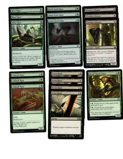 SNAKE BITE-60 card deck-MTG-Magic the Gathering-RTP-FUN-Rares-deathtouch-casual - Image 2