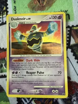 Pokemon Card Dusknoir LV.49 5/100 DP Secret Wonders Holo Rare HP 130 - Image 1