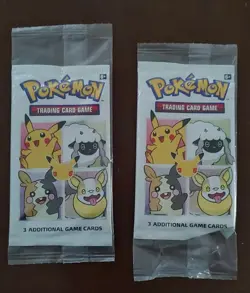 2 Pokemon 25th General Mills Cereal 3-card promo packs lot of 2 SEALED Pikachu - Image 1