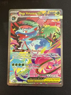 Mega Venusaur EX SIR 177/132 Mega Evolution English pokemon TCG Near Mint Card - Image 1