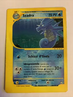 Seadra Italian Aquapolis Pokemon Card 58/147 - Image 1