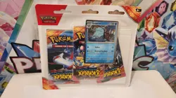 Surging Sparks 3 Pack Blister + Quagsire Foil Promo Pokemon Card - Image 1