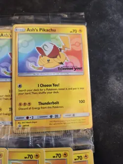 SEALED Pokemon Ash's Pikachu SM108 Black Star "I Choose You" Promo Card TCG x1 - Image 3