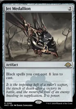 Jet Medallion Modern Horizons 3 Magic The Gathering MTG Artifact Black Mana Card - Image 2