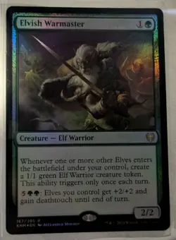Elvish Warmaster Kaldheim Foil - MTG RARE - Image 1