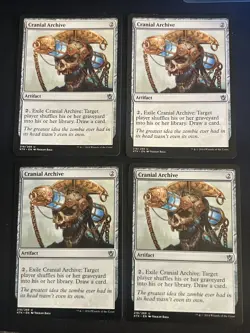 4 Cranial Archive (218) Khans of Tarkir LP MTG Magic x4 MKE Playset - Image 1