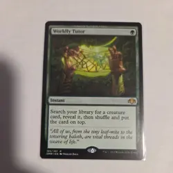 MTG Magic The Gathering NM NF Worldly Tutor (Reg Frame) - Dominaria Remastered - Image 1