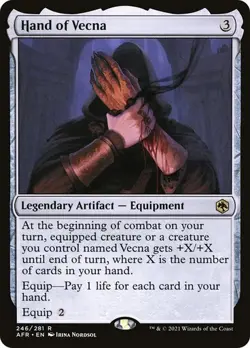 MTG - Hand of Vecna - AFR - Magic the Gathering - Image 1