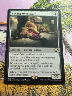 Near Mint, English - 1 x MTG Sowing Mycospawn Modern Horizons 3 - Image 2