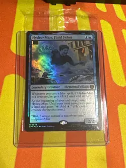 Prerelease FOIL HYDRO-MAN, FLUID FELON mtg SEALED Spider-Man Rare PROMO - Image 1