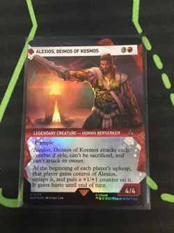 MTG Magic The Gathering Alexios, Demos Of Kosmos Foil Showcase ACR Commander - Image 1