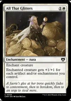All That Glitters [Commander Masters] MTG Near Mint Foil - Image 1