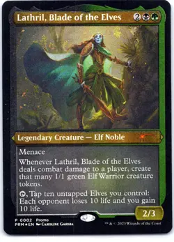 #2 Lathril, Blade of the Elves (Foil Etched) MTG Media Promos Promo Foil - Image 1
