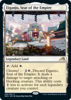 Eiganjo, Seat of the Empire Near Mint, English Kamigawa Neon Dynasty pack fresh - Image 1