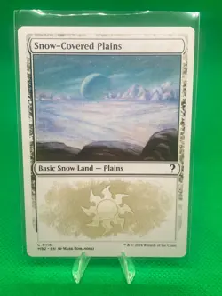 Magic The Gathering - Mystery Booster 2 - Snow-Covered Plains - White Border - Image 1
