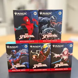 Sdcc 2025 Magic The Gathering MTG Marvel Spider-Man Welcome Deck Complete Set - Image 1