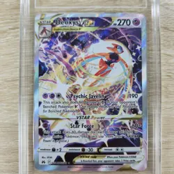 TAG 8 NM Deoxys VSTAR GG46 Crown Zenith Full Art Galarian Gallery Pokemon SWSH - Image 3