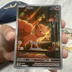 Pokemon Mega Evolution Vulpix IR 138/132 NM Pack Fresh English - In Hand - Image 2