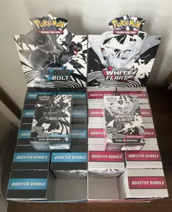 Pokemon Black Bolt & White Flare Booster Bundles x10 (Display Case Unsealed) - Image 1