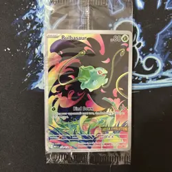 IN HAND - Pokemon Bulbasaur Mega Evolution 133/132 English BOX TOPPER SEALED - Image 1