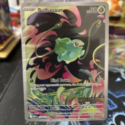 IN HAND - Pokemon Bulbasaur Mega Evolution 133/132 English BOX TOPPER SEALED - Image 3