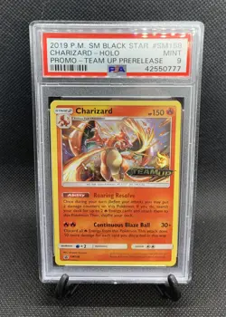 Pokemon SM Team Up Prerelease Charizard SM158 Black Star Holo PSA 9 MINT 🔥🔥 - Image 1