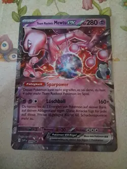 Pokemon Team Rockets Mewtu ex | Deutsch XXL Jumbo SVP DE 205 Promo | NM - Image 1