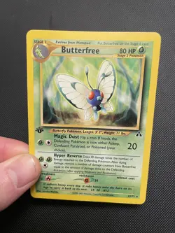 Pokemon Butterfree Neo Discovery 1st Edition Rare 19/75 WOTC 2001 Vintage - Image 1