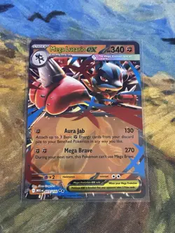 Mega Lucario ex (Double Rare) 077/132 - Mega Evolution Pokemon - NM/M Ships Now - Image 1