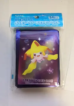 Pokemon Official Deck Shield Premium Mat Jirachi 64 Sleeves Japan NEW US SELLER - Image 1