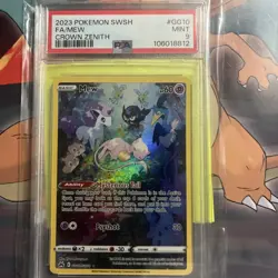 Mew gg10 - 2023 POKEMON SWORD/SHIELD CROWN ZENITH FULL ART/MEW - PSA 9 MINT - Image 1
