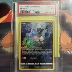 Mew gg10 - 2023 POKEMON SWORD/SHIELD CROWN ZENITH FULL ART/MEW - PSA 9 MINT - Image 2