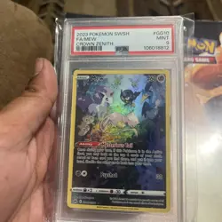Mew gg10 - 2023 POKEMON SWORD/SHIELD CROWN ZENITH FULL ART/MEW - PSA 9 MINT - Image 5